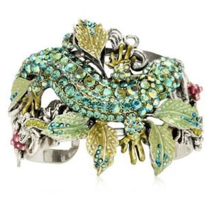 KIRKS FOLLY Silver Salamander Cuff Bracelet